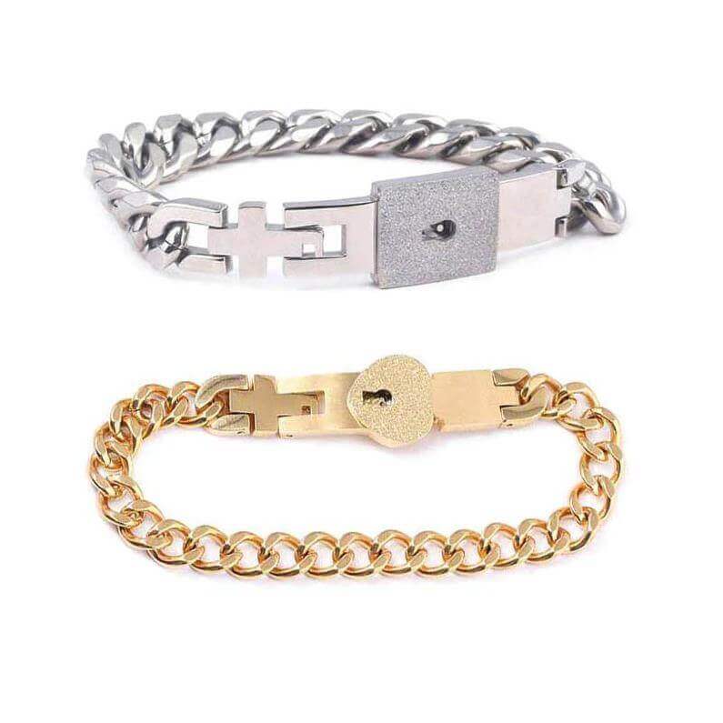 couple bracelets lock