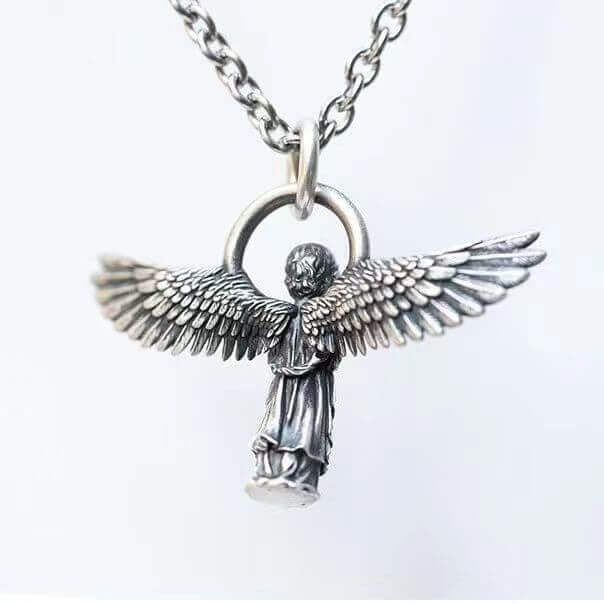 Angel Necklace Pendant Silver for Best friend