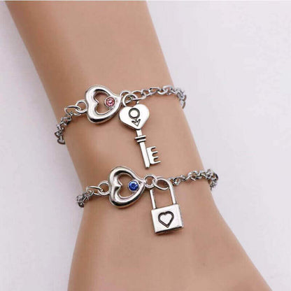BFF Bracelets for 2 Lock and Key