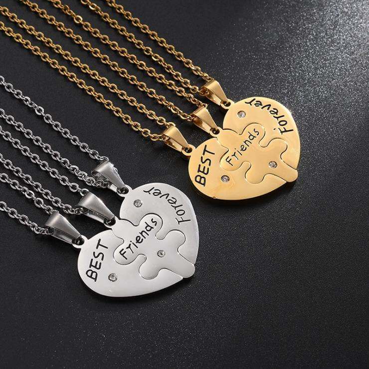 BFF Heart Necklace for 3 – worldnetgifts