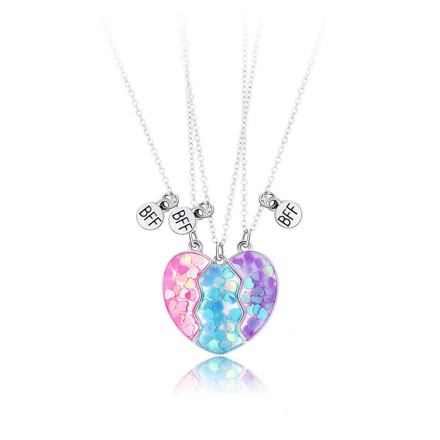 Three Color Magnetic Friendship Necklace Set of Three – worldnetgifts