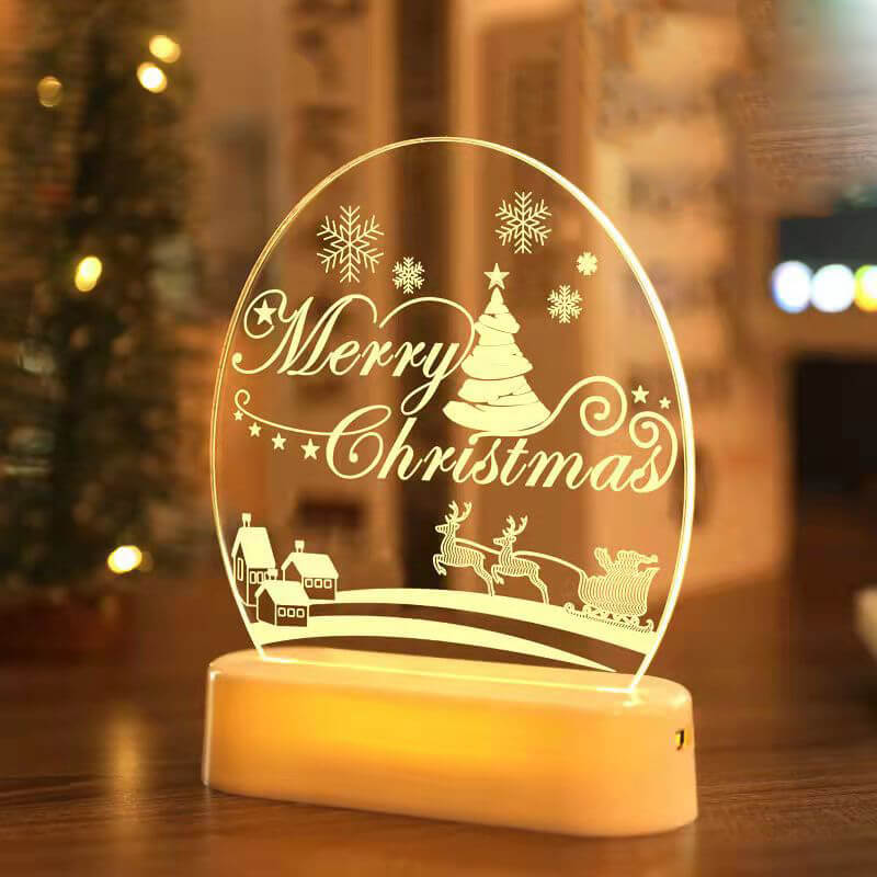 Christmas 3D night light Christmas decoration