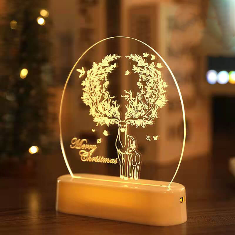 Christmas 3D night light Christmas decoration