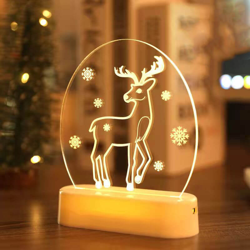 Christmas 3D night light Christmas decoration