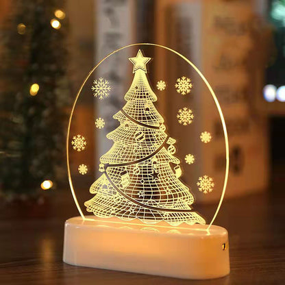 Christmas 3D night light Christmas decoration