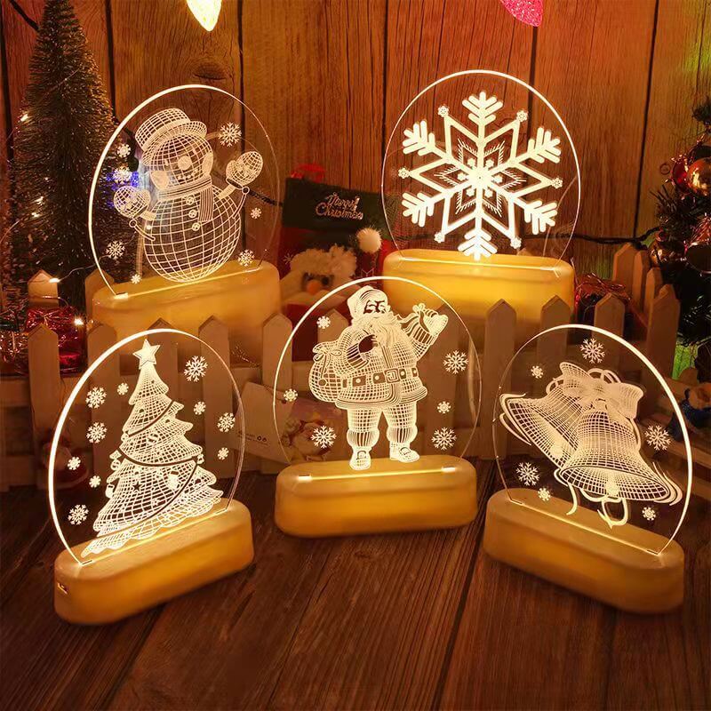 Christmas 3D night light Christmas decoration