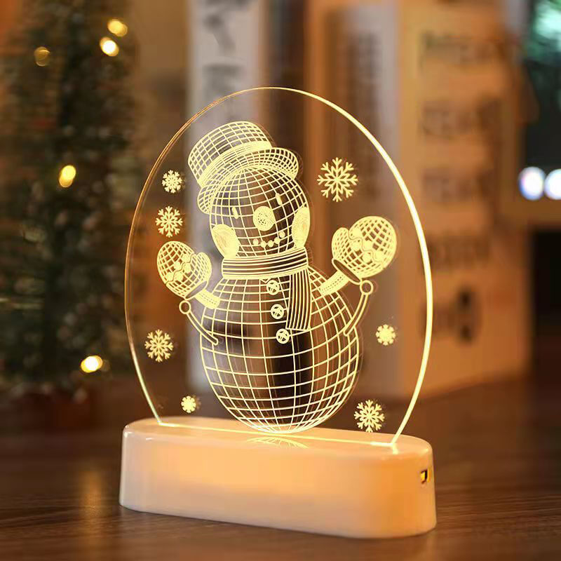 Christmas 3D night light Christmas decoration