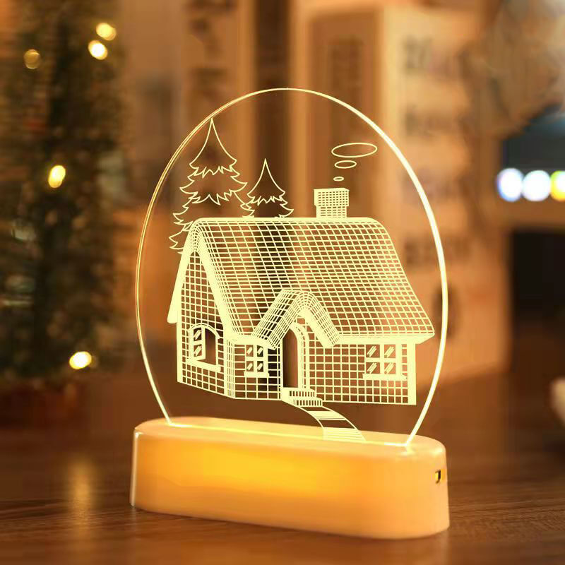 Christmas 3D night light Christmas decoration