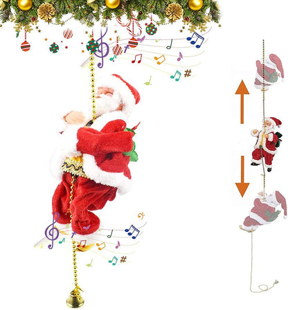 Santa Claus Climbing Ladder Christmas Tree Ornament For Children