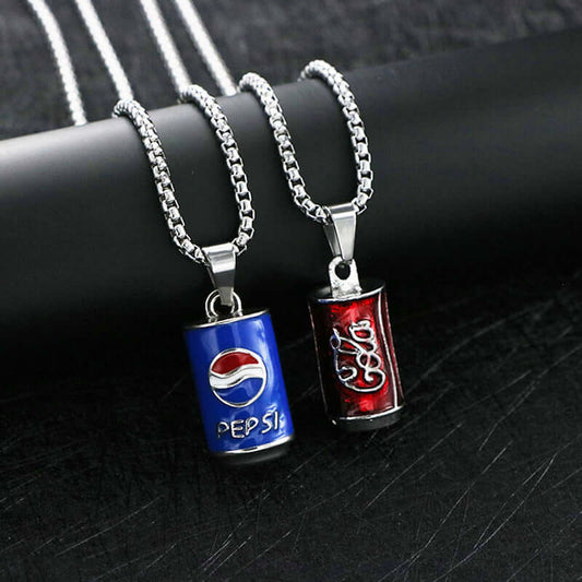 Cola Pepsi Chains Necklace