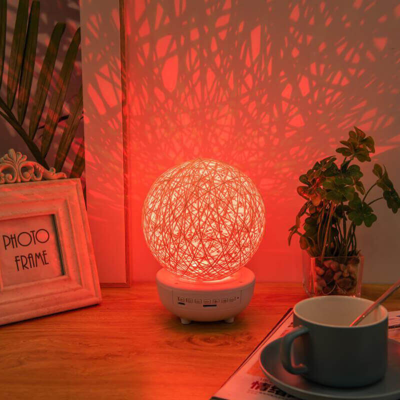 Colorful Night Light with Bluetooth Music 360 Degree Rotation