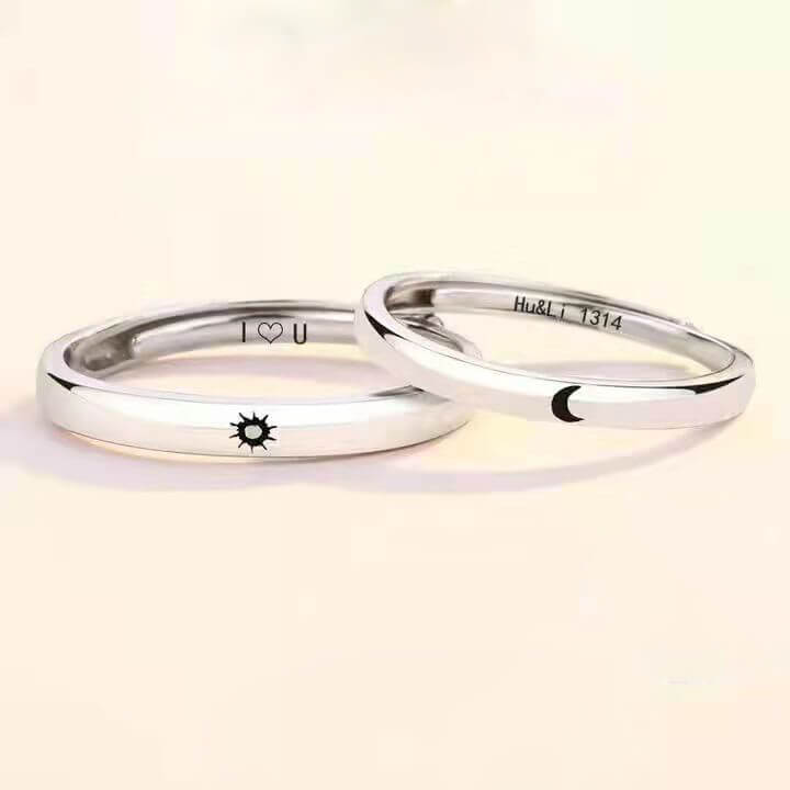 Sun and Moon Promise Rings