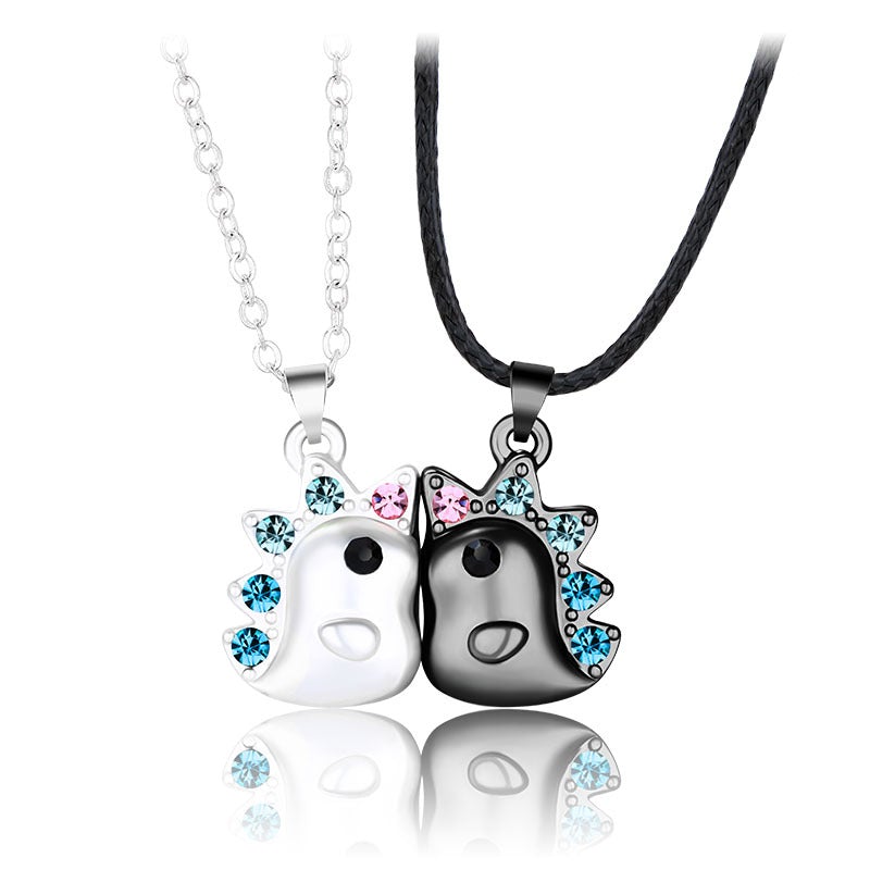 Cute Unicorn Magnetic Relationship Necklaces 2pcs