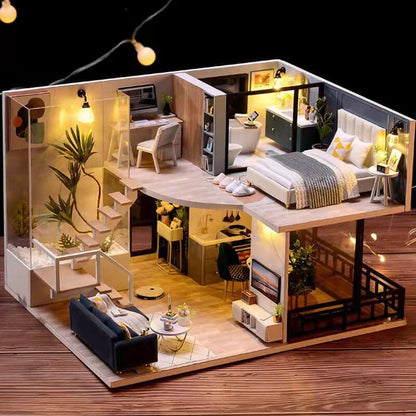 DIY Mini House Hand-made Assembling Model