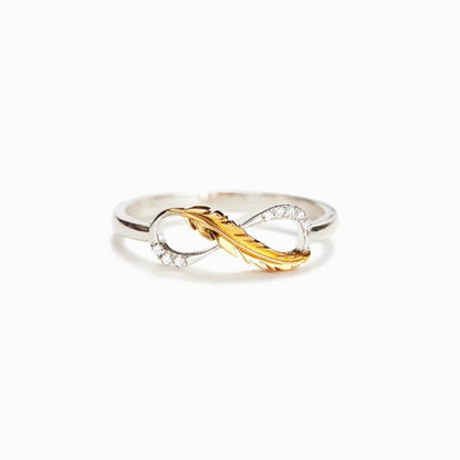 Feather Endless Love Ring