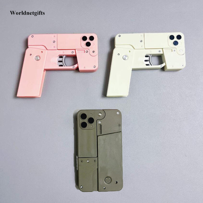 Foldable Phone Shape Pistol Nerf Toy Gun