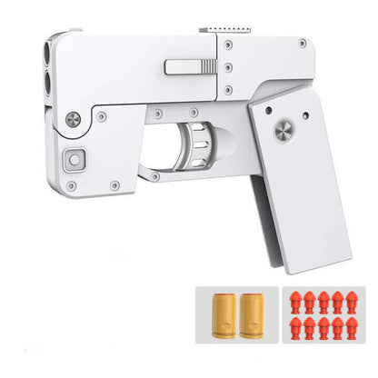Foldable Phone Shape Toy Gun White Set