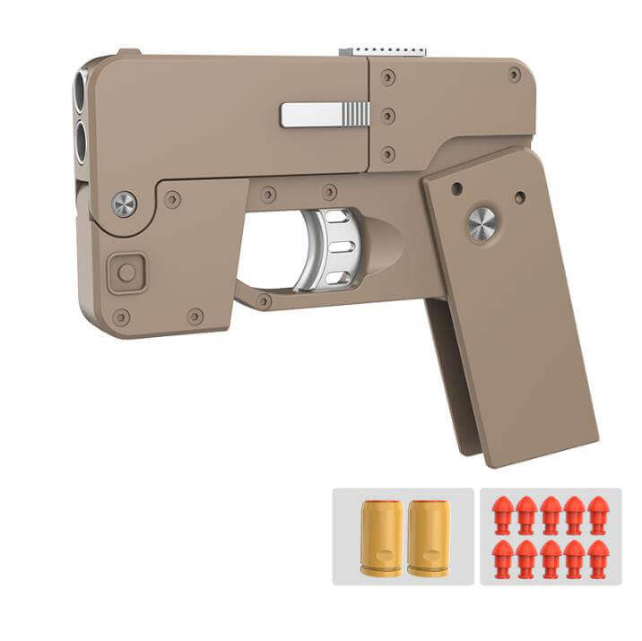 Foldable Phone Shape Toy Gun grey set