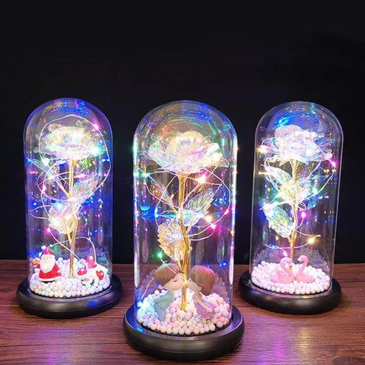 Lighted Roses Under Glass Rose In A Glass β tagged
