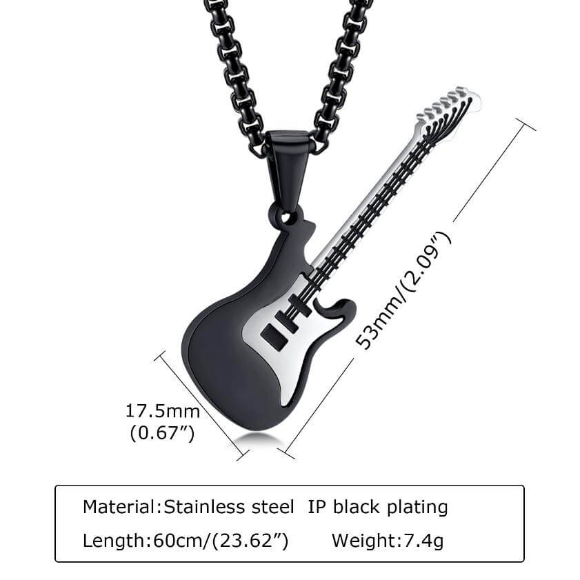 Guitar Necklace for 3 Best Friends