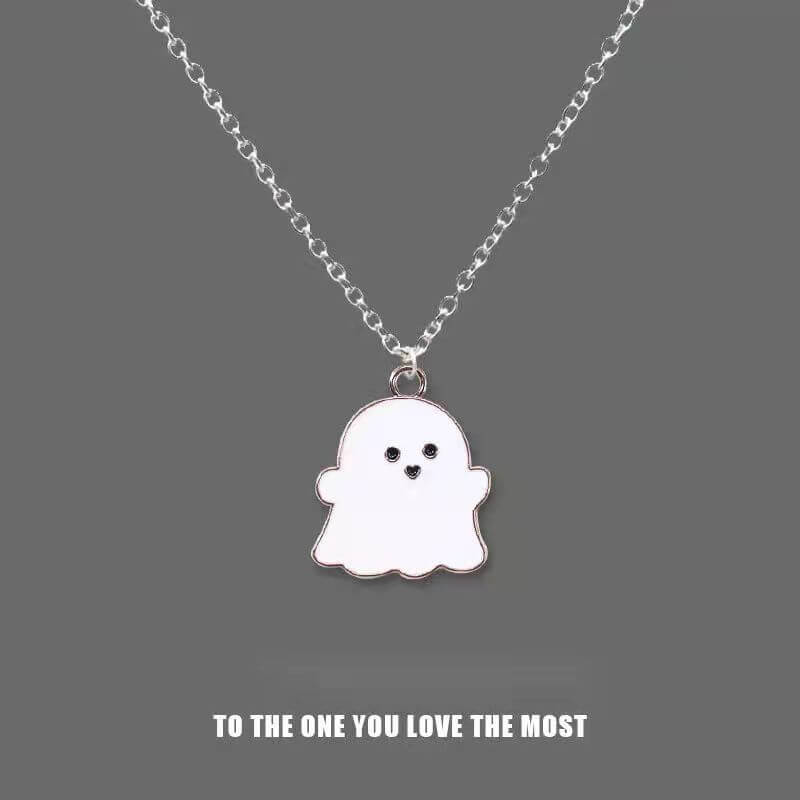 Cute Ghost BFF Necklace A Pair