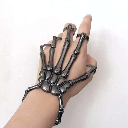 Hand Skull Skeleton Bracelet black