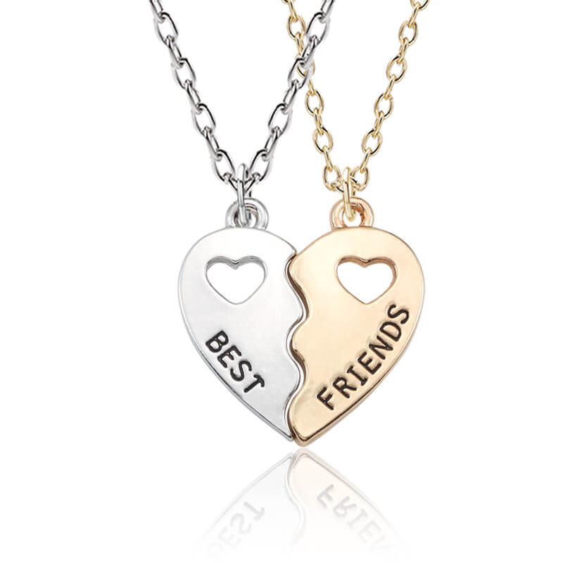 Heart Matching Necklace for best friend