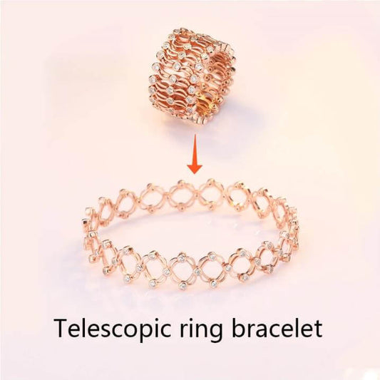 Integrated Dual-use Retractable Ring Bracelet