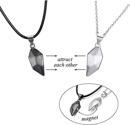 magnetic heart pendant necklace