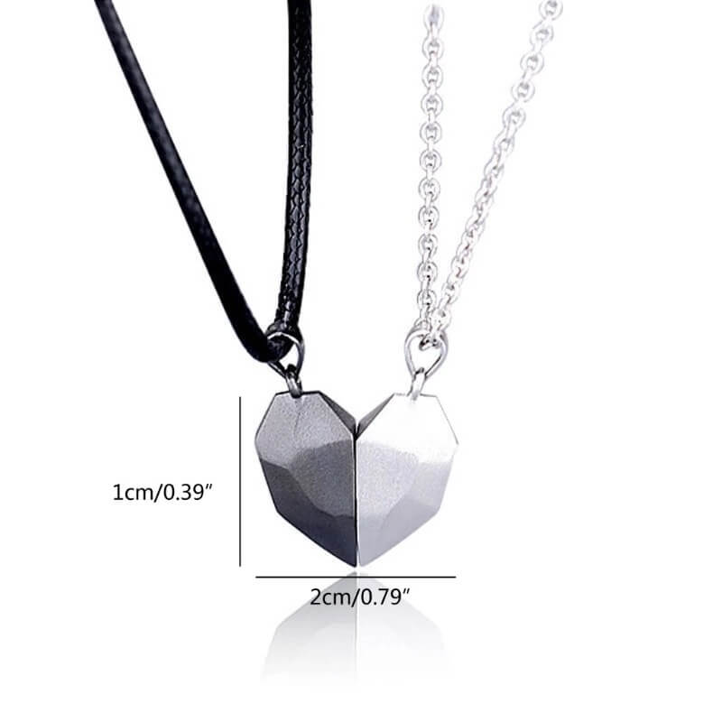 magnetic heart necklaces for 2