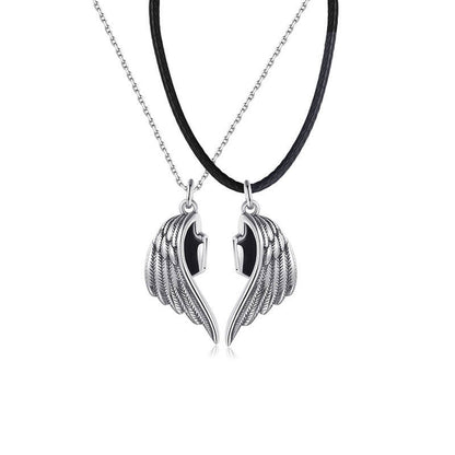 1 Pair Magnetic Angels And Demons Necklaces