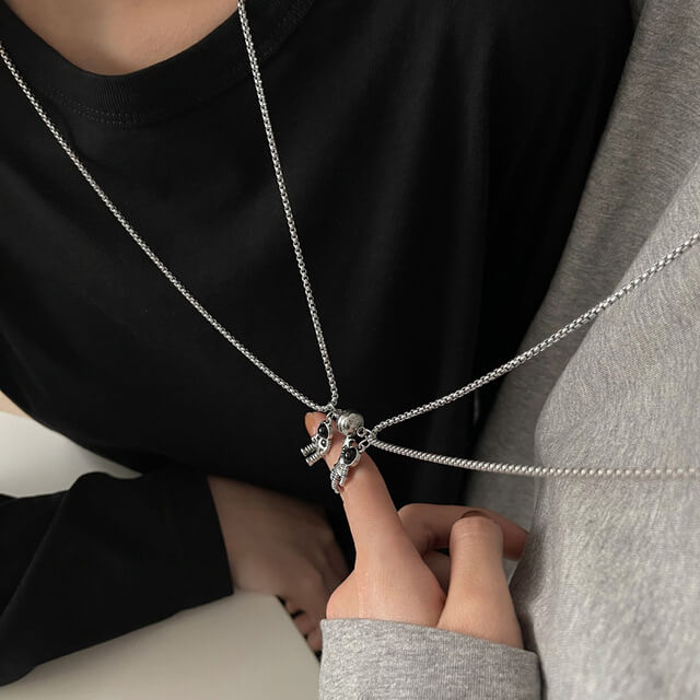 Distance Magnetic Necklace for Couples BFF – worldnetgifts