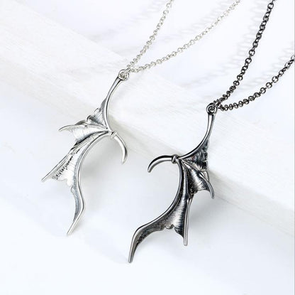 matching dragon wing necklace