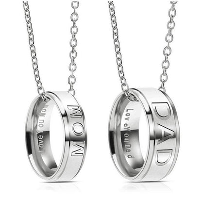 Mom and Dad Matching Necklace Set