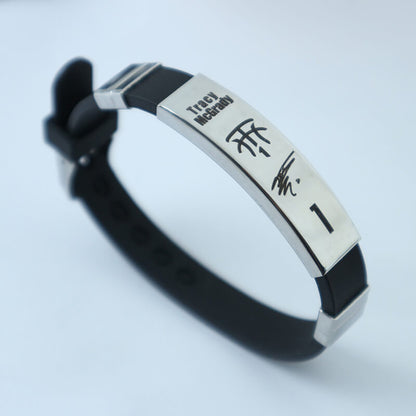 NBA Star Personalized Signature Silicone Bracelet