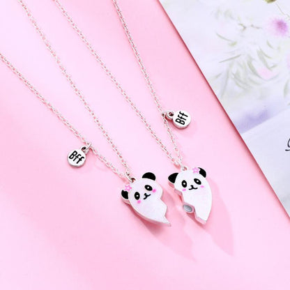 Panda Magnetic Best Friend Necklaces