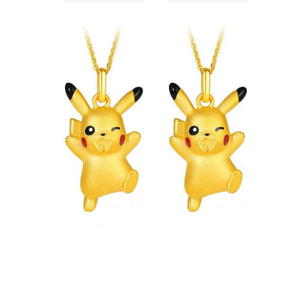 Pikachu Necklace Gold
