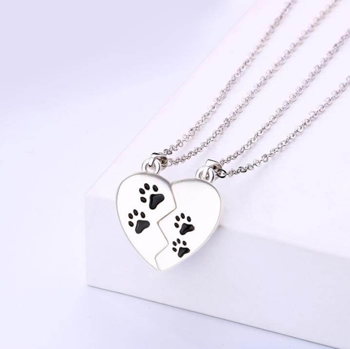 Dog Paw Footprint Necklace