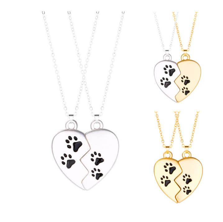 Dog Paw Footprint Necklace