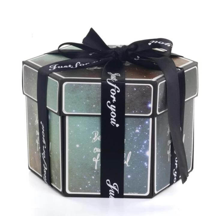 Birthday Craft Paper Hexagon Chocolate Explosion Box, For Gifts, Black at  Rs 1700/piece in Delhi