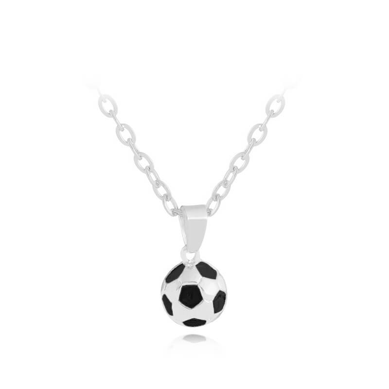 Football Pendant Necklace 2pcs