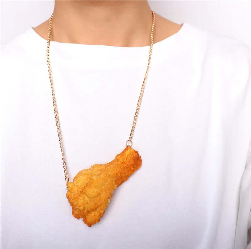 Fried Chicken Pendant Necklace