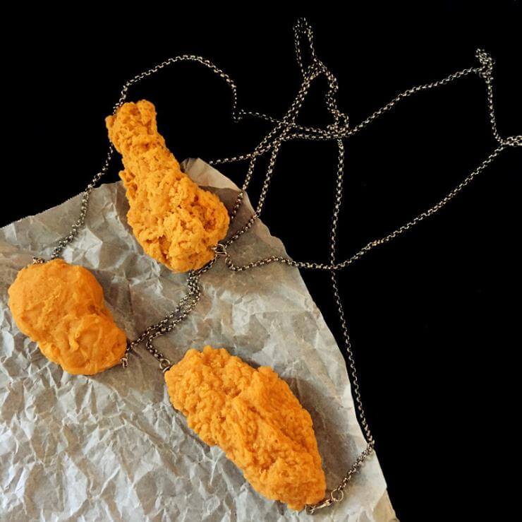 Fried Chicken Necklaces