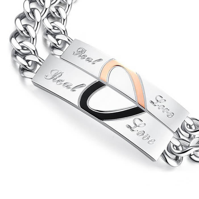 Half Heart Matching Bracelets for Boyfriend and Girlfriend
