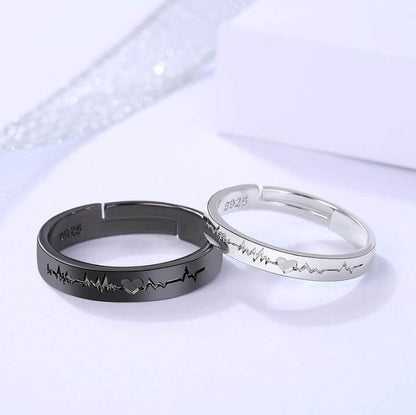 Heart Rate Rings for Couple