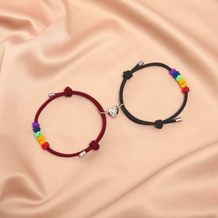 heart magnetic couple bracelet