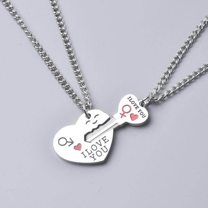 Key to My Heart Necklace for couple