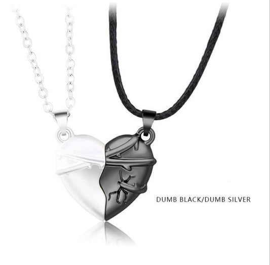 Magnetic Heart Necklace for Couples