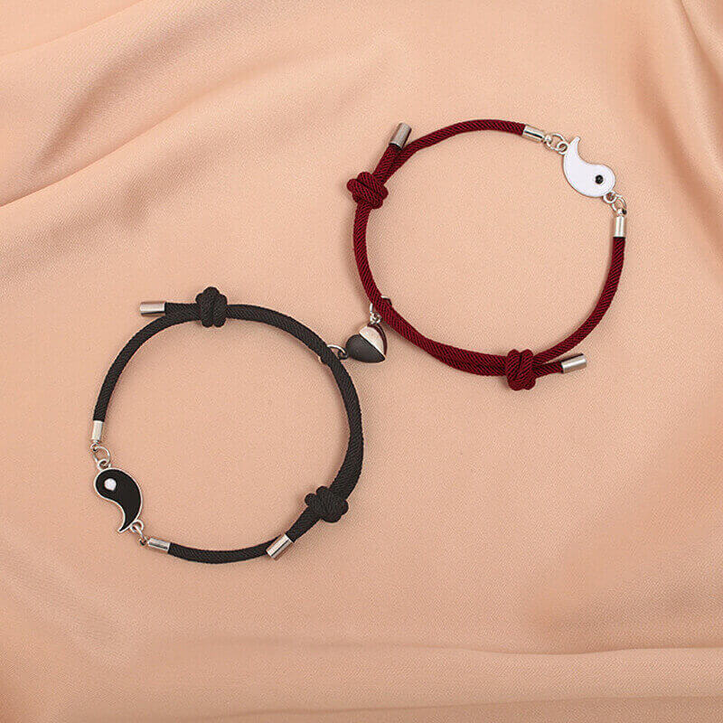 Yin Yang Magnetic Bracelet for Couple