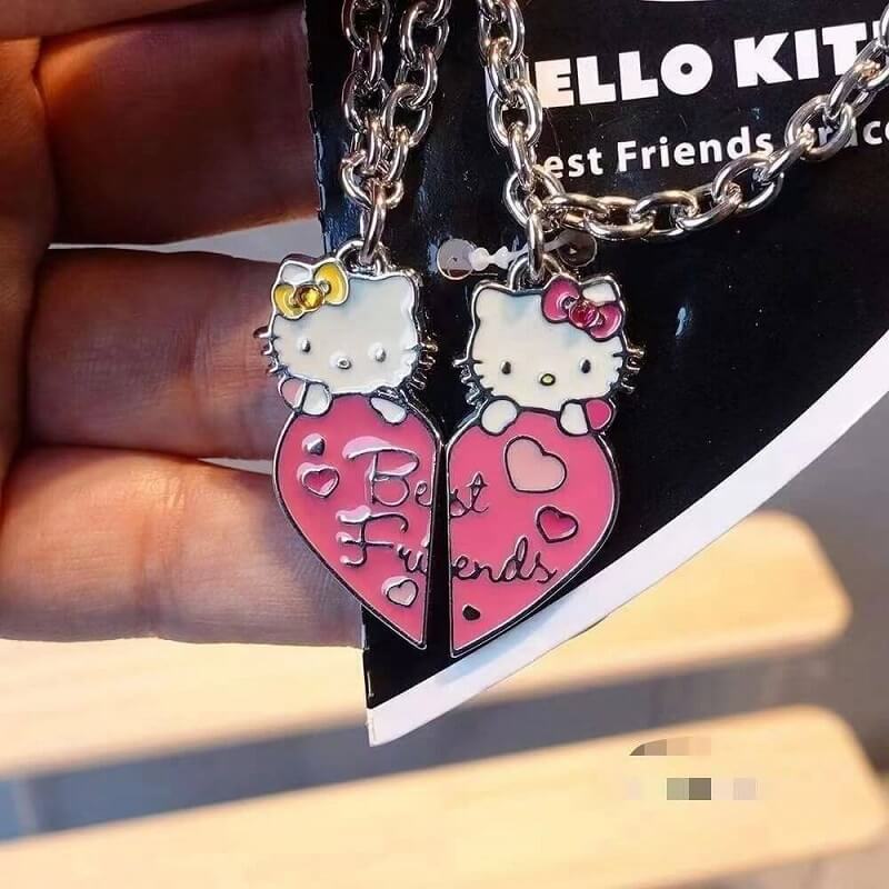 Matching hello kitty necklaces